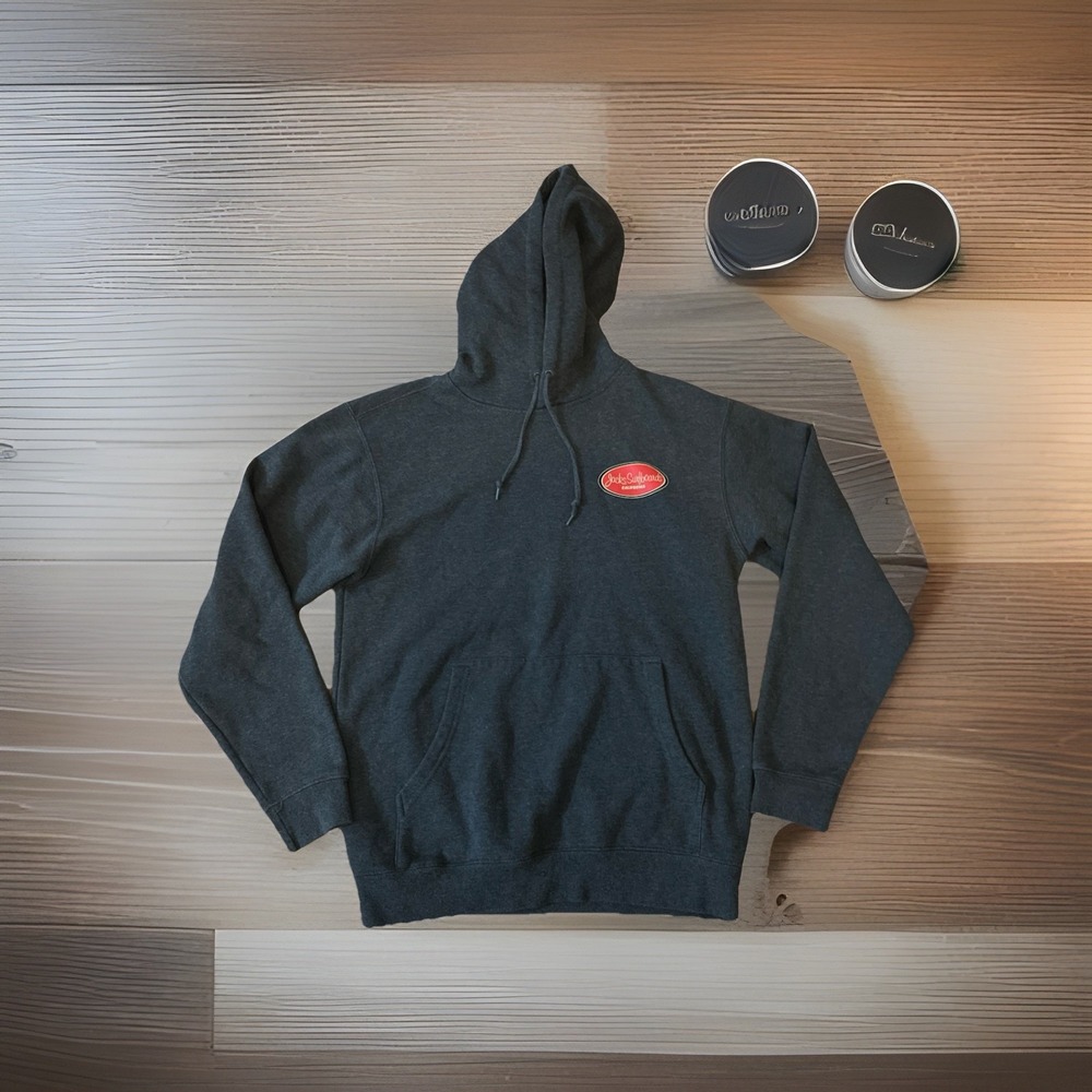 Jack's Surfboards California Hoodie Men's Medium Gray Pullover Woody  Car Logo